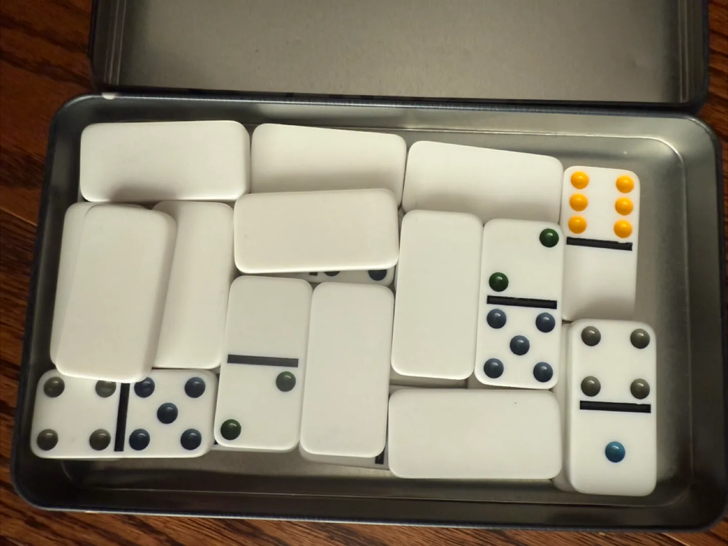 Double 6 Dominoes in Tin #freecycle image indicator(2)