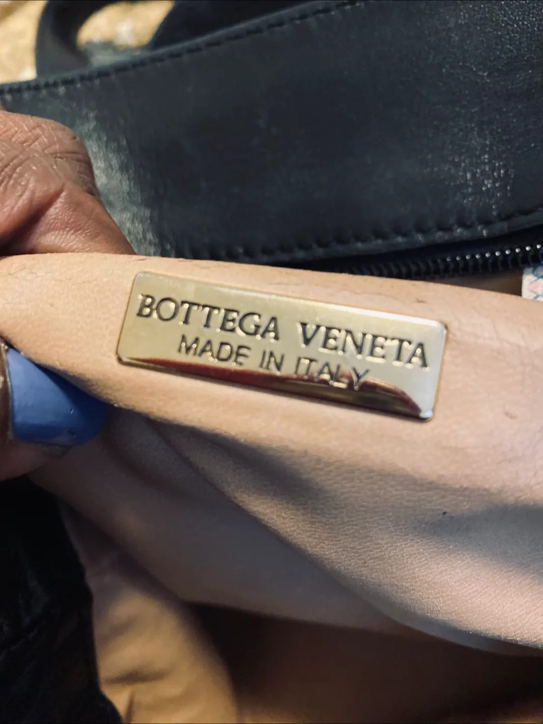 Bottega Veneta Black Suede Backpac Woven Leather Detail image indicator(10)