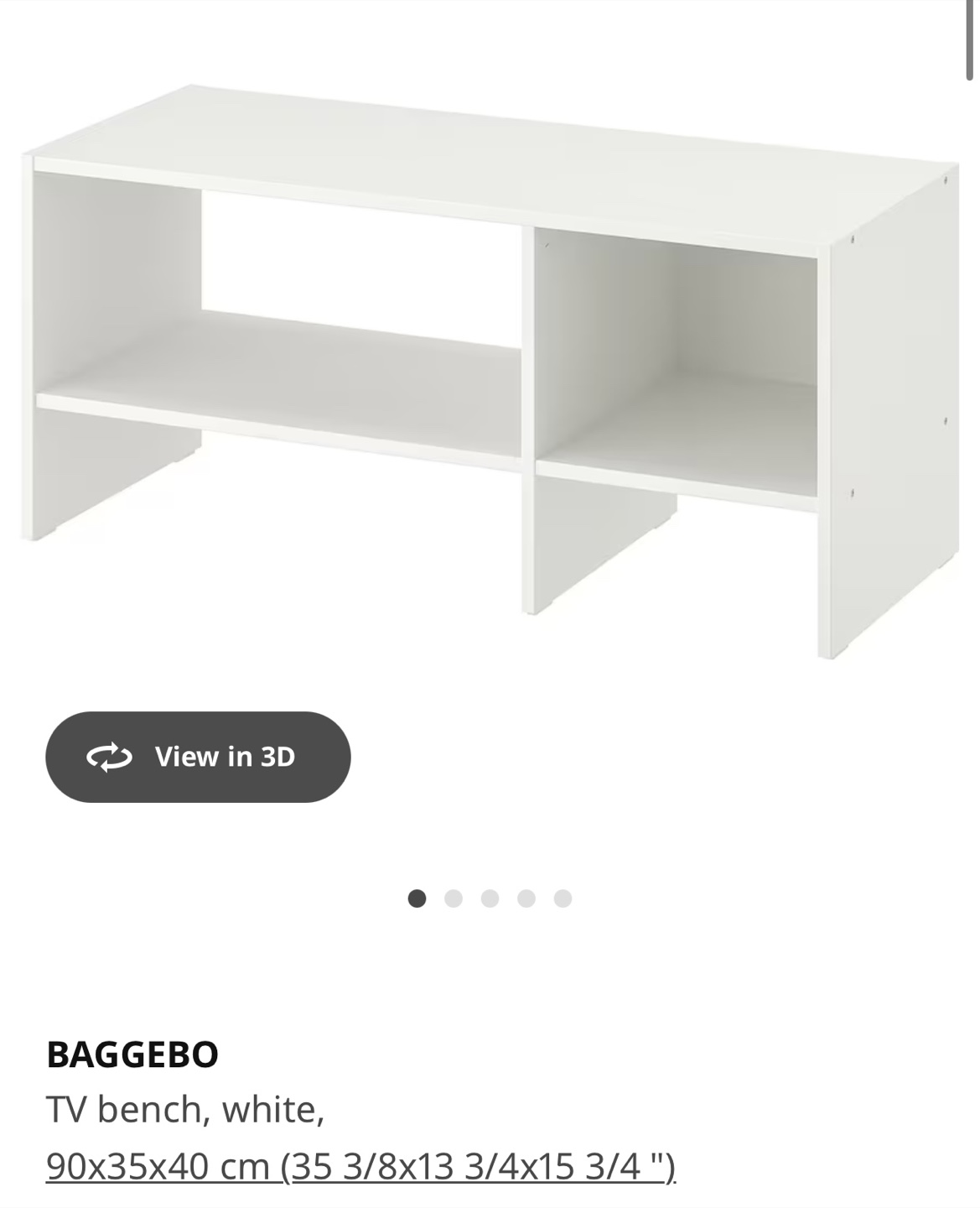 IKEA TV Bench, TV Stand, Storage Shelf - photo 2
