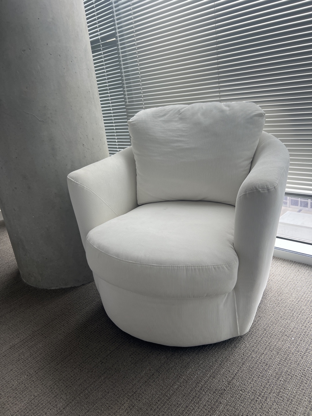 White Swivel Chair