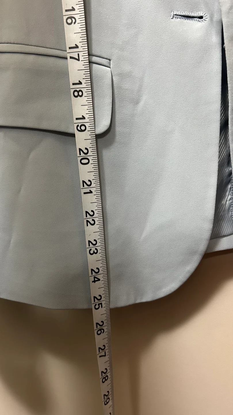 Suzy Levanto Women's Light Blue Blazer, Size 8 image indicator(9)