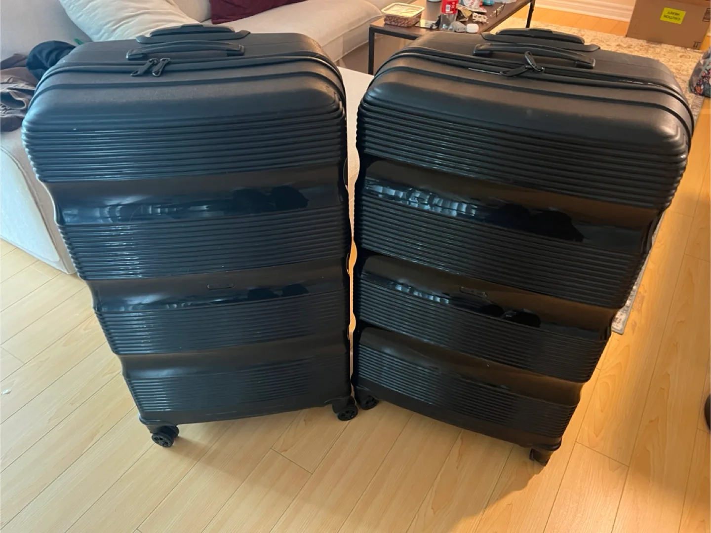 Set of Two Black Suitcases thumbnail