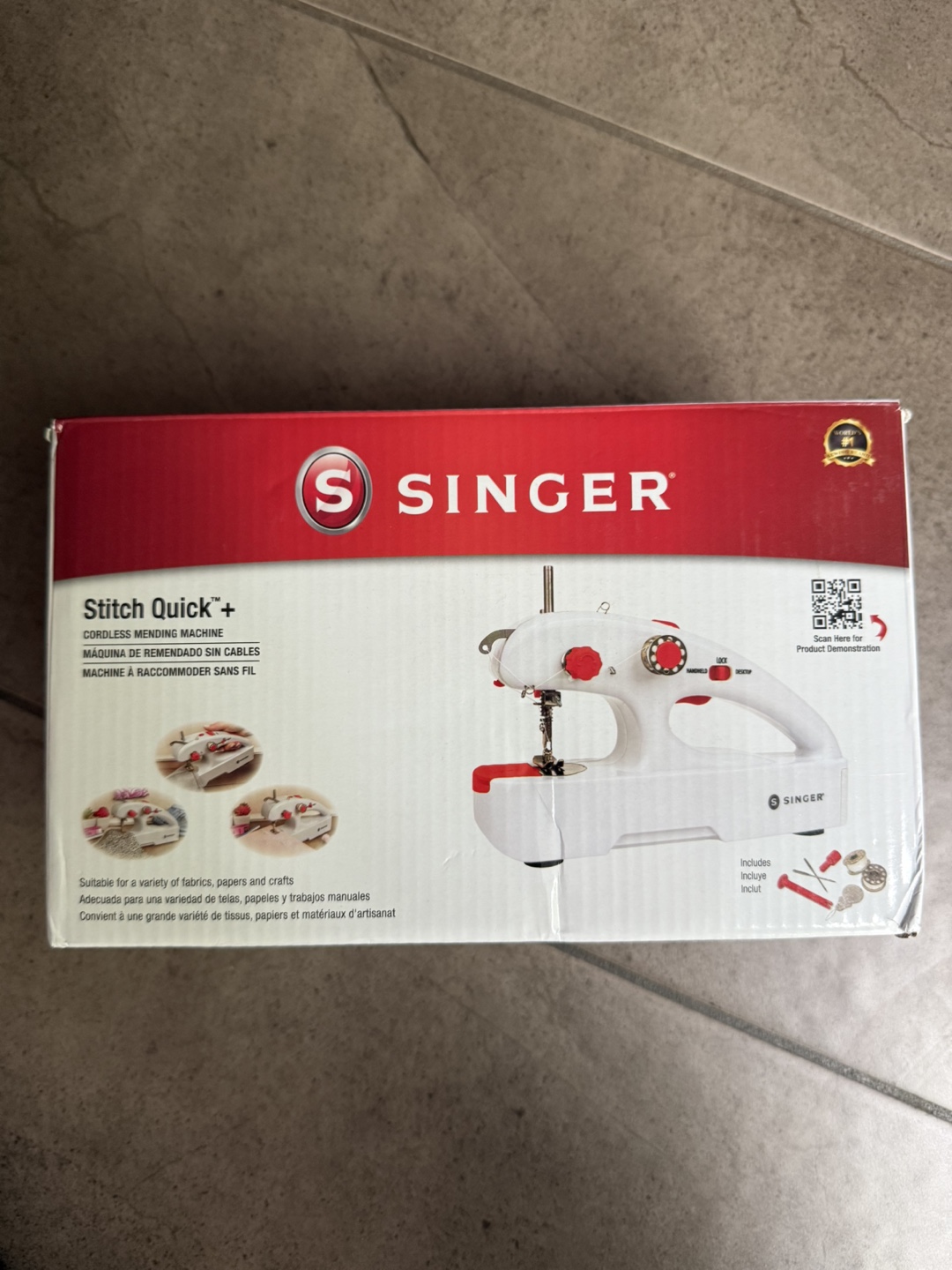 Singer Stitch Quick+ Handheld Sewing Machine