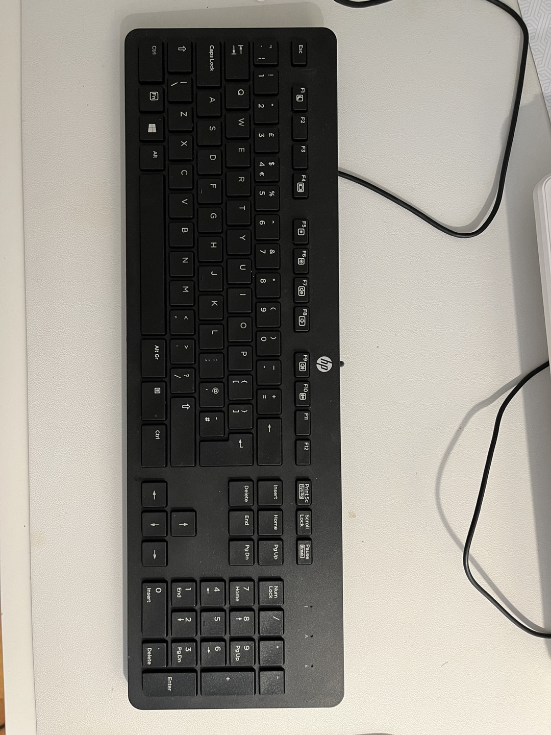 HP wired keyboard (move-out sale)