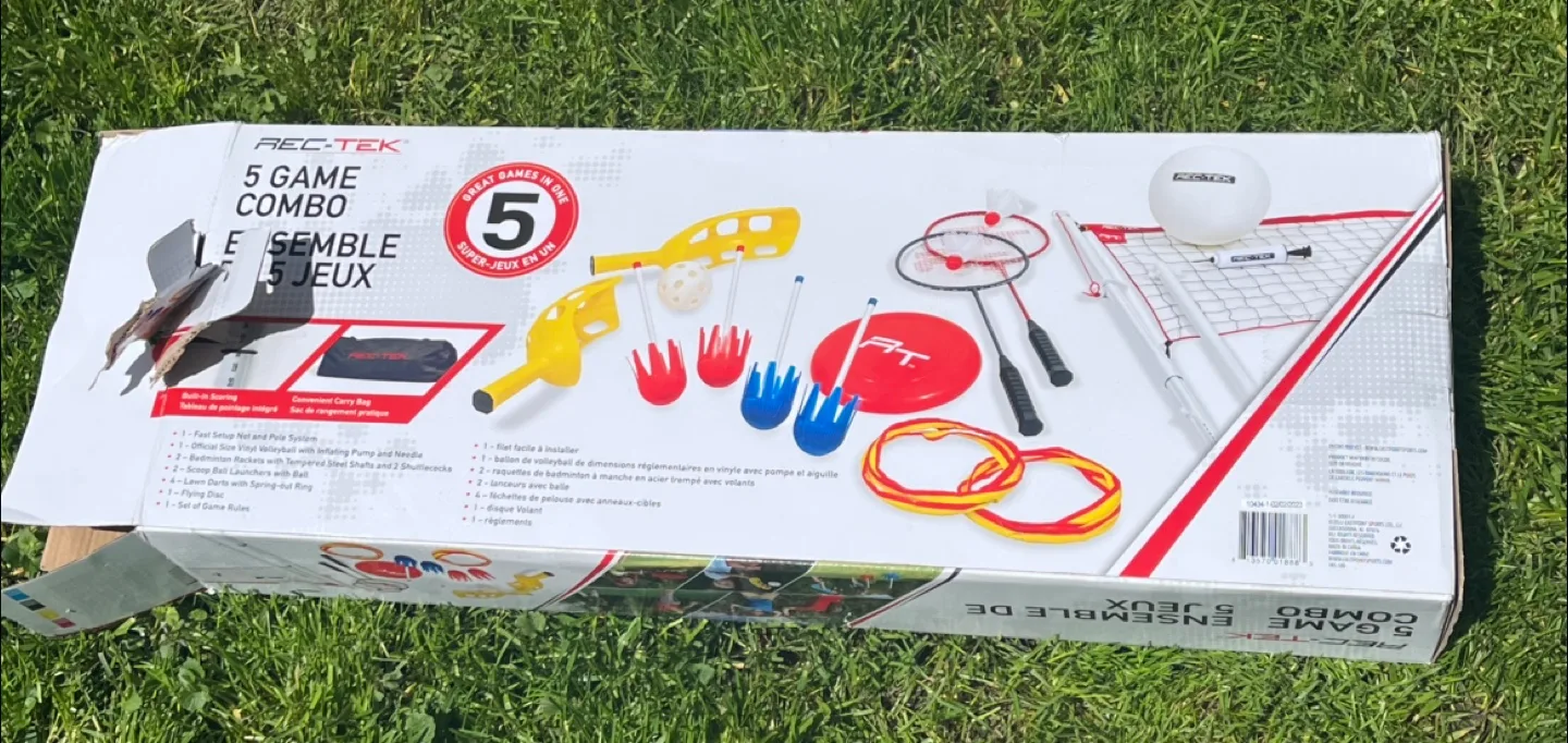 RecTek 5 Game Combo Set - Outdoor Fun!