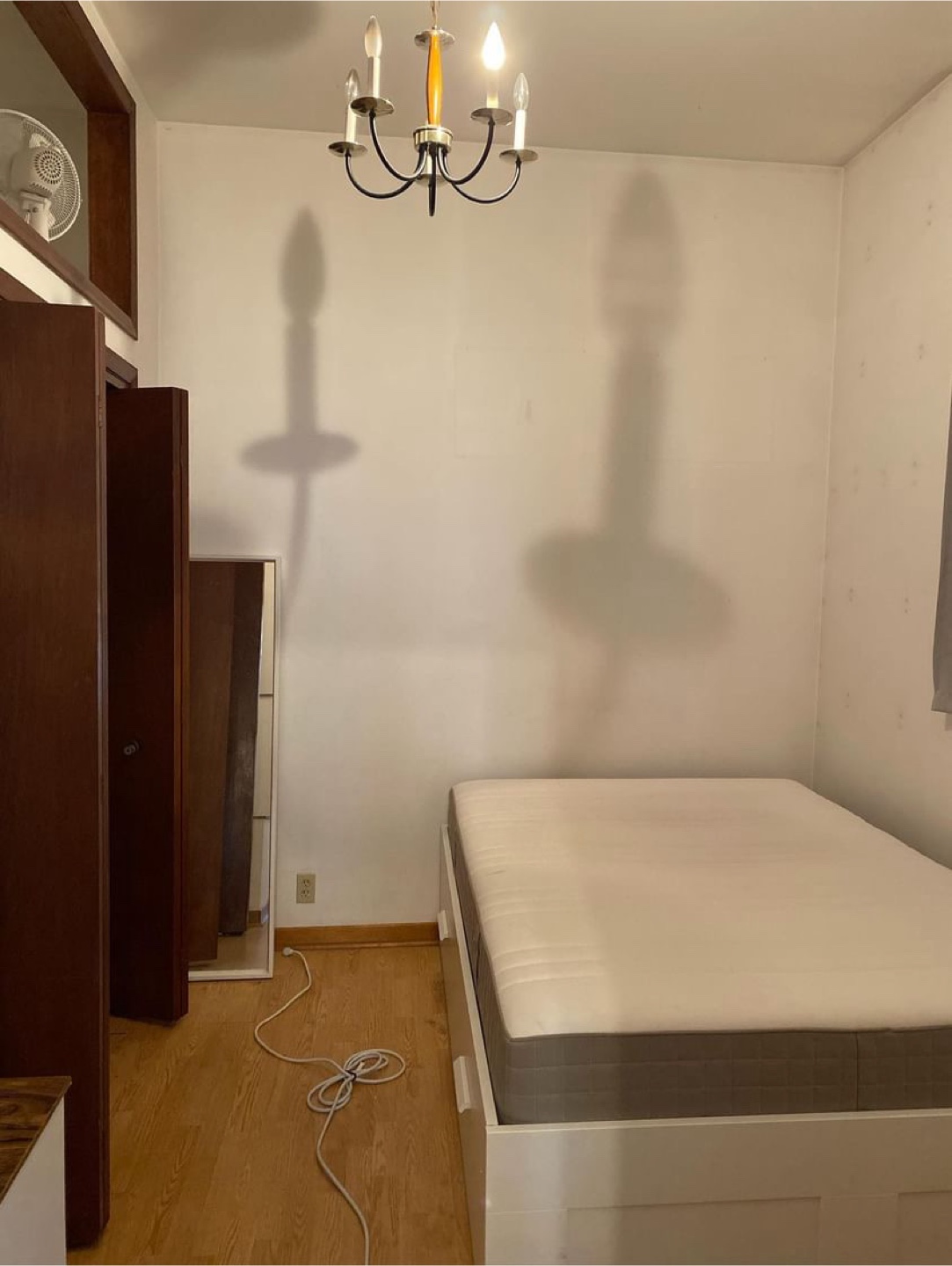 MOVING OUT SALE IKEA BRIMNES White Full Bed Frame with Storage