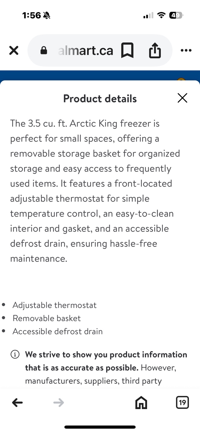 Arctic King 3.5 cu. ft. Chest Freezer - photo 3