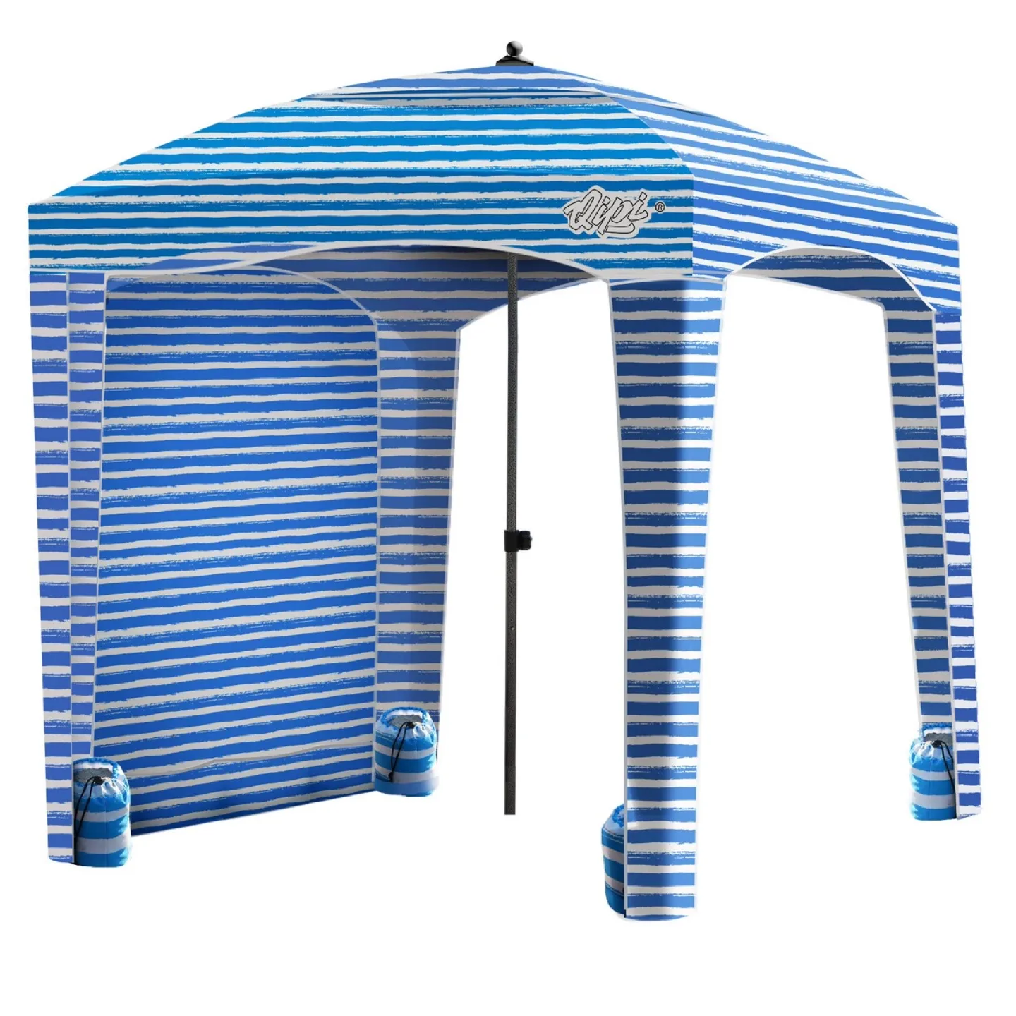 Qipi Beach Cabana w Changing Room - Beach Shelter 6x6’ thumbnail