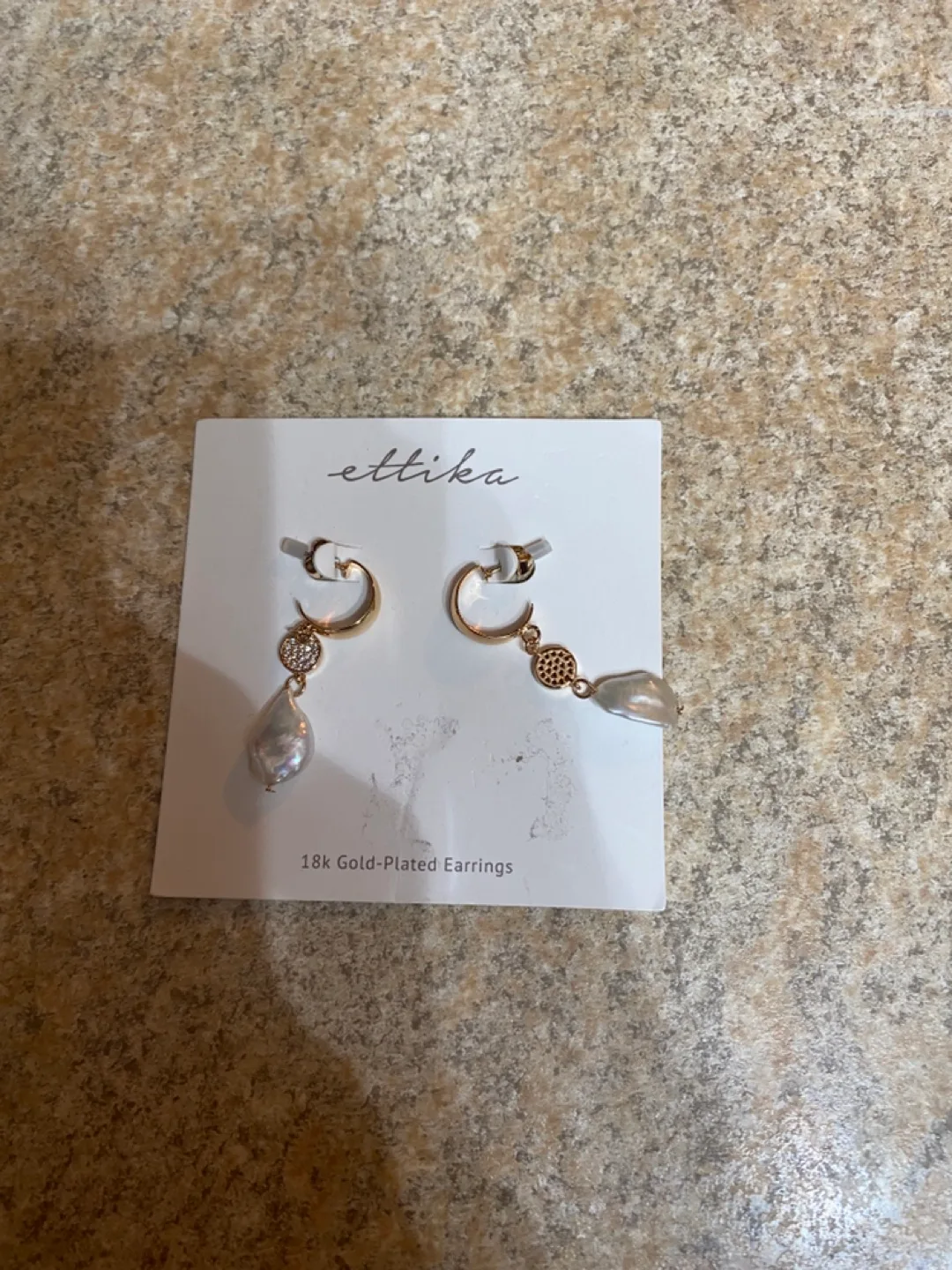 Ettika 18k Gold-Plated Pearl Earrings image indicator(6)