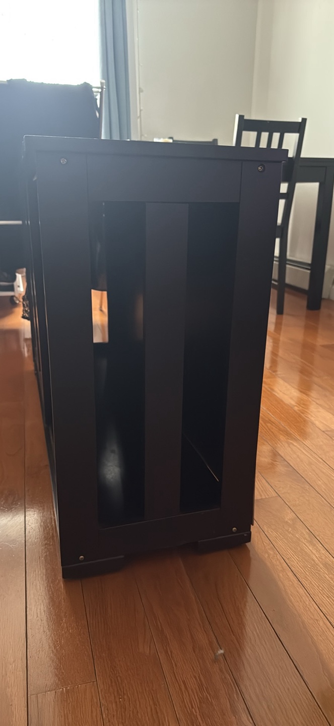 Black Cabinet with Sliding Doors - photo 4