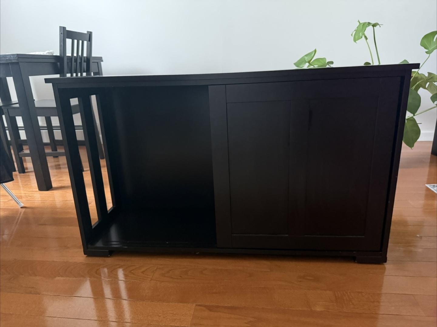 Black Cabinet with Sliding Doors - photo 2
