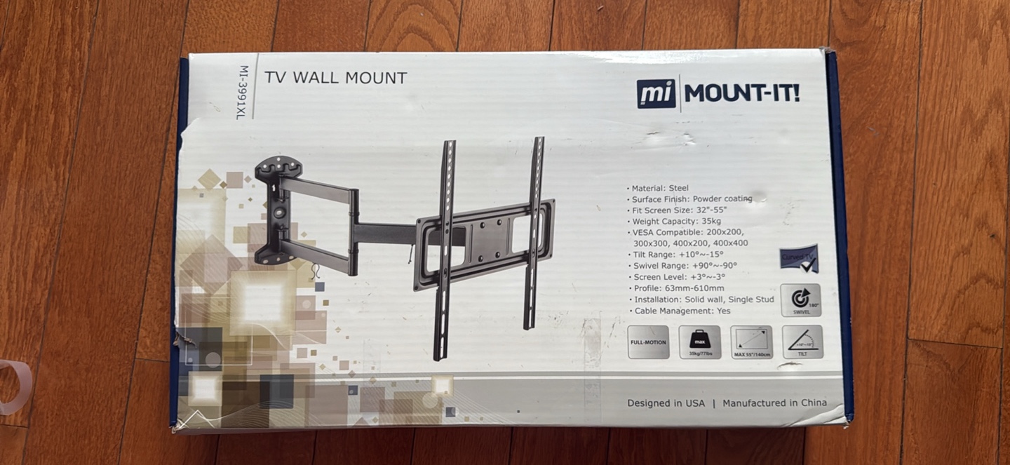 MI-3991XL Full Motion TV Wall Mount 32-55"