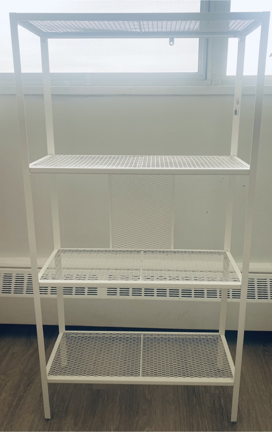 White Metal 4-Tier Shelving Unit from IKEA - photo 2