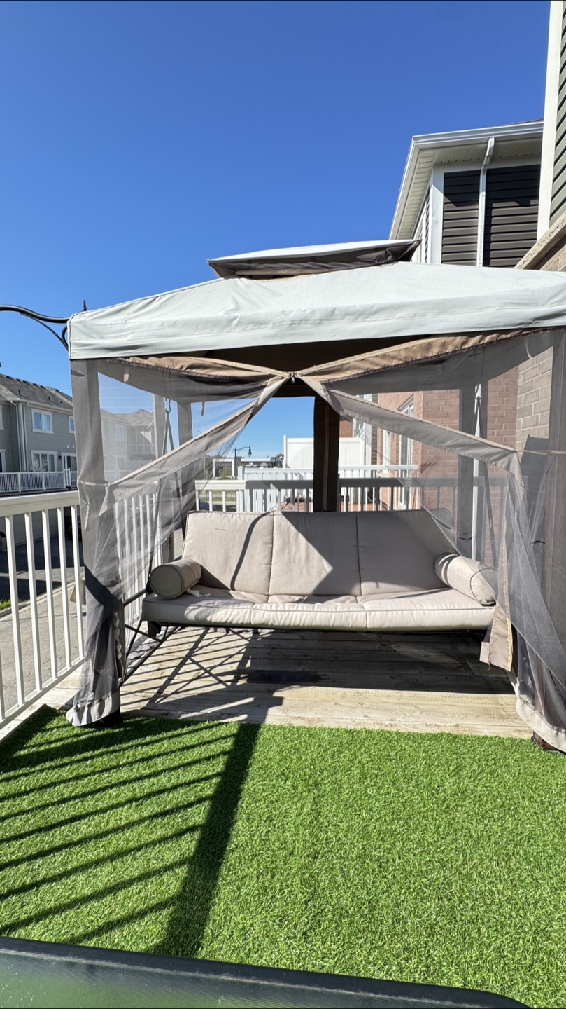 Outdoor Patio Swing with Gazebo