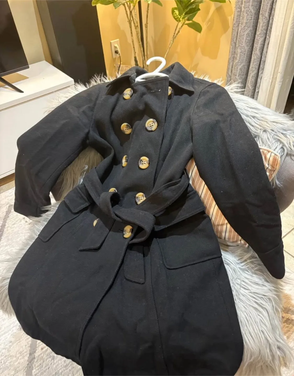 Old Navy Black Peacoat - XS/TP image indicator(2)