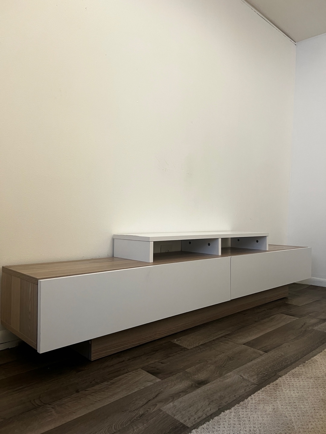TV Stand  - White and Wood