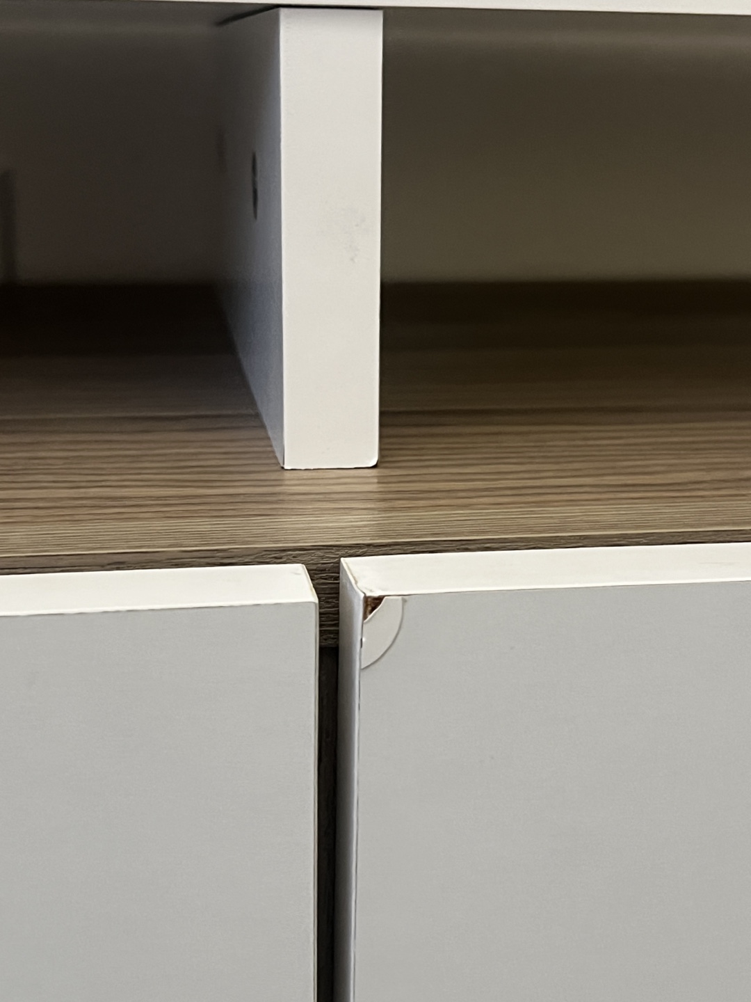 TV Stand  - White and Wood - photo 4