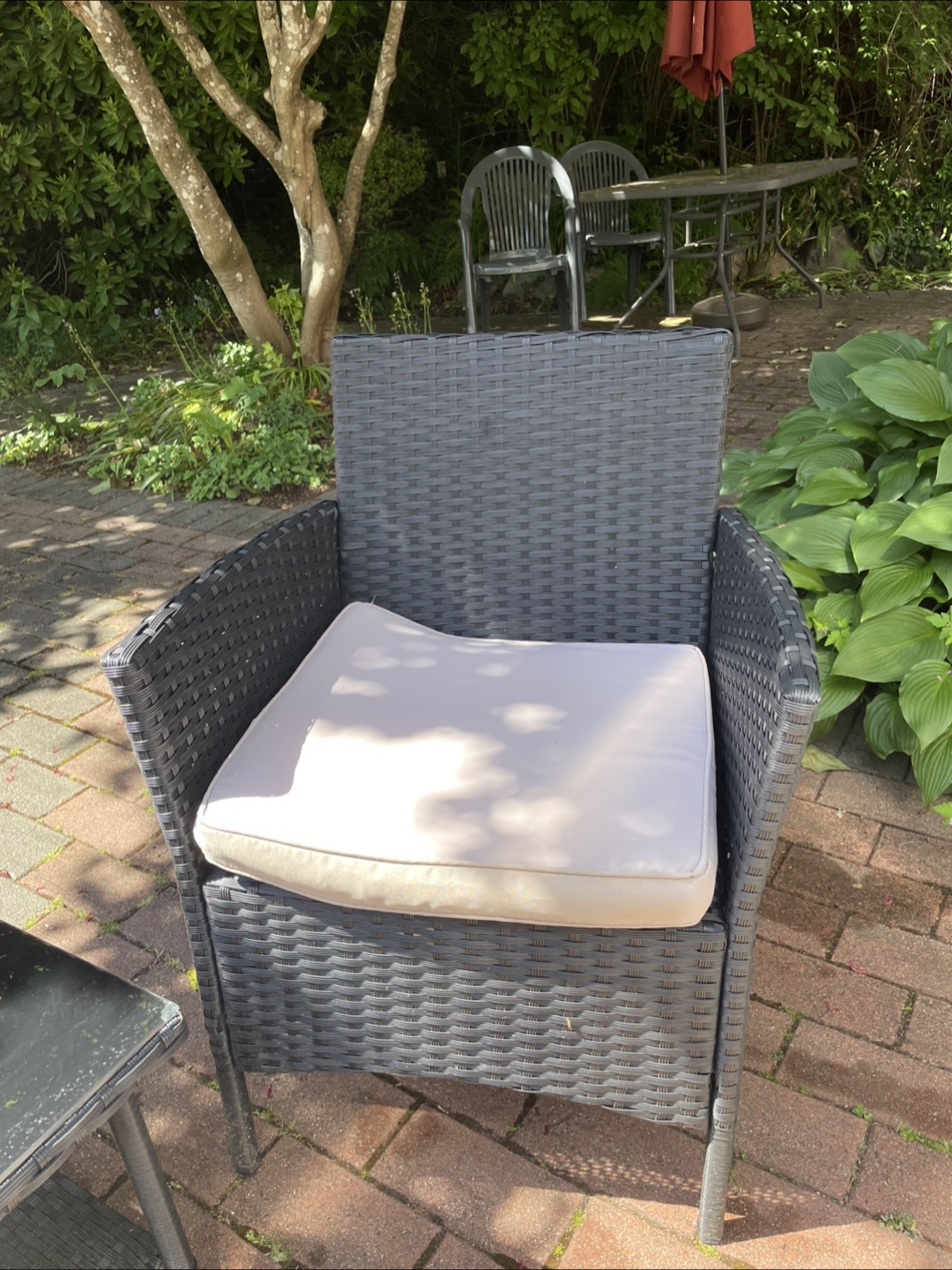 Stylish 3-Piece Outdoor Patio Set - Grey Wicker - photo 4