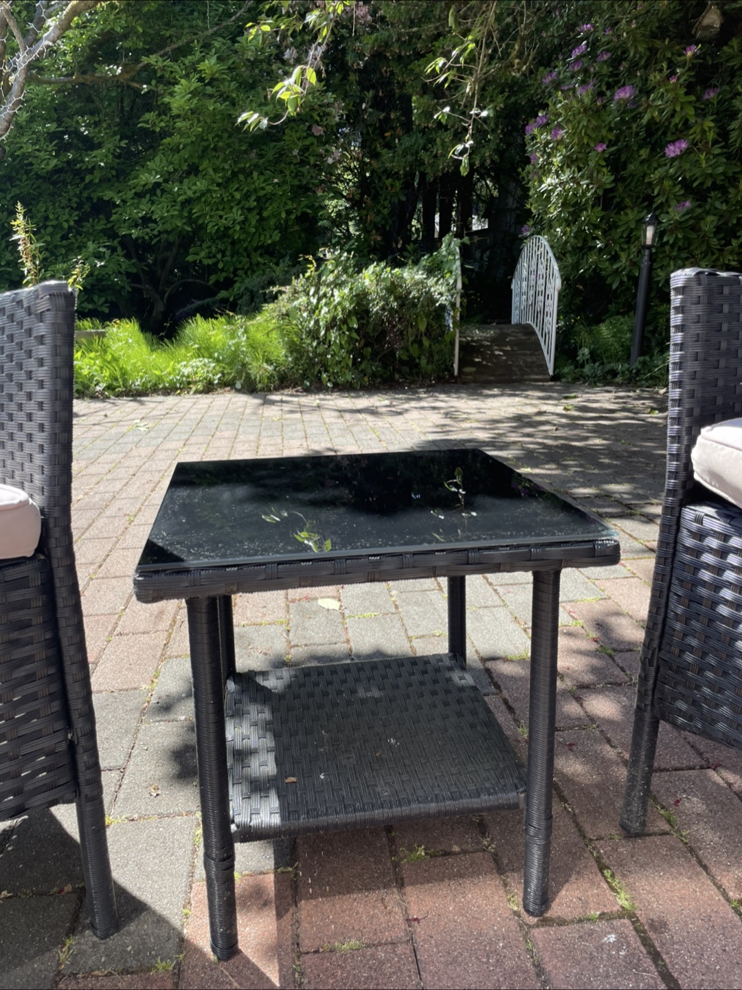 Stylish 3-Piece Outdoor Patio Set - Grey Wicker - photo 3