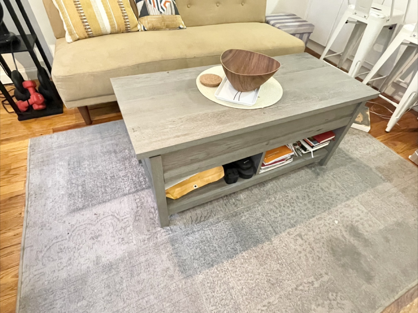 Lift-Top Coffee Table with Storage - photo 4