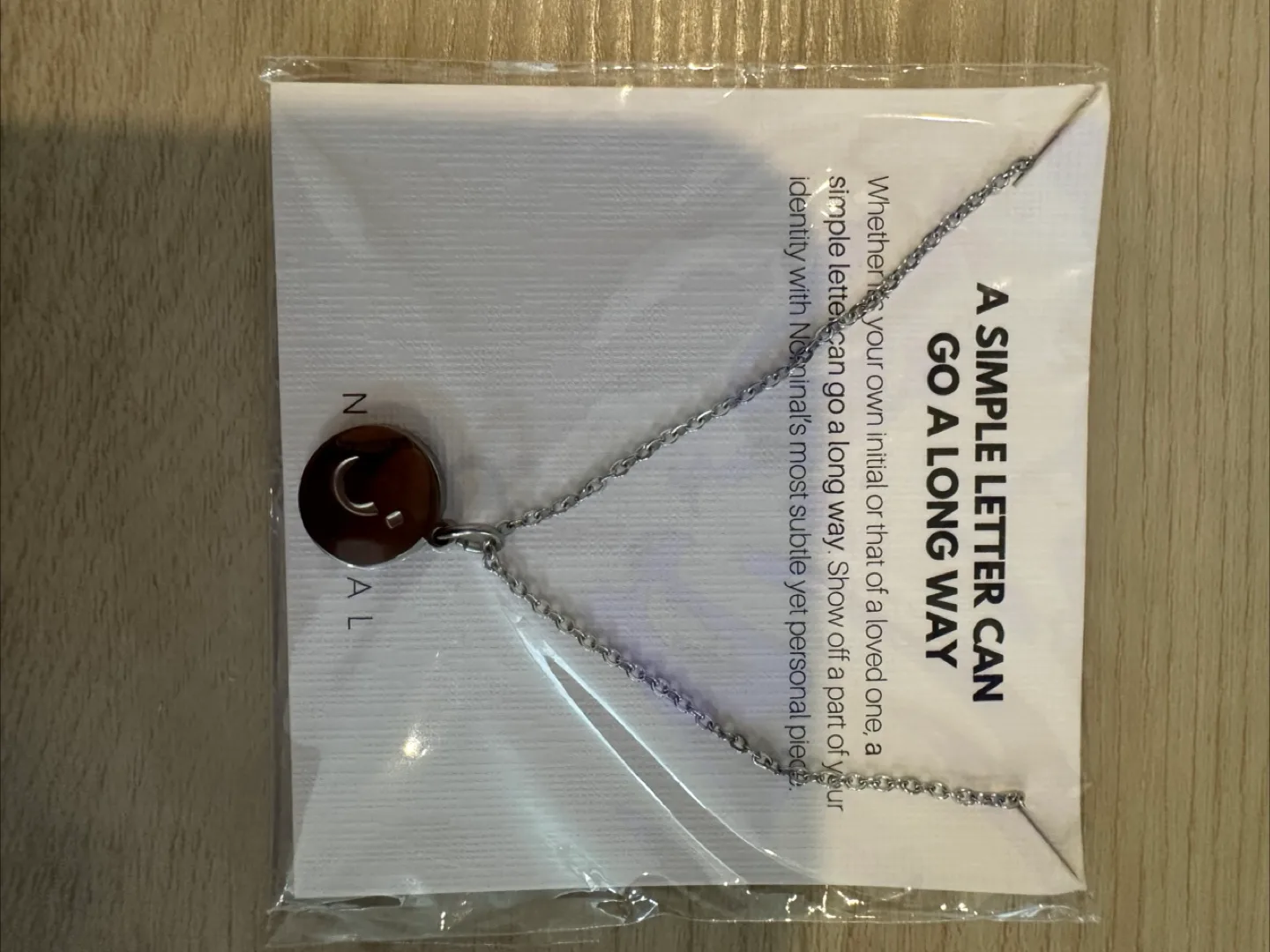 NOMINAL silver necklace image indicator(2)