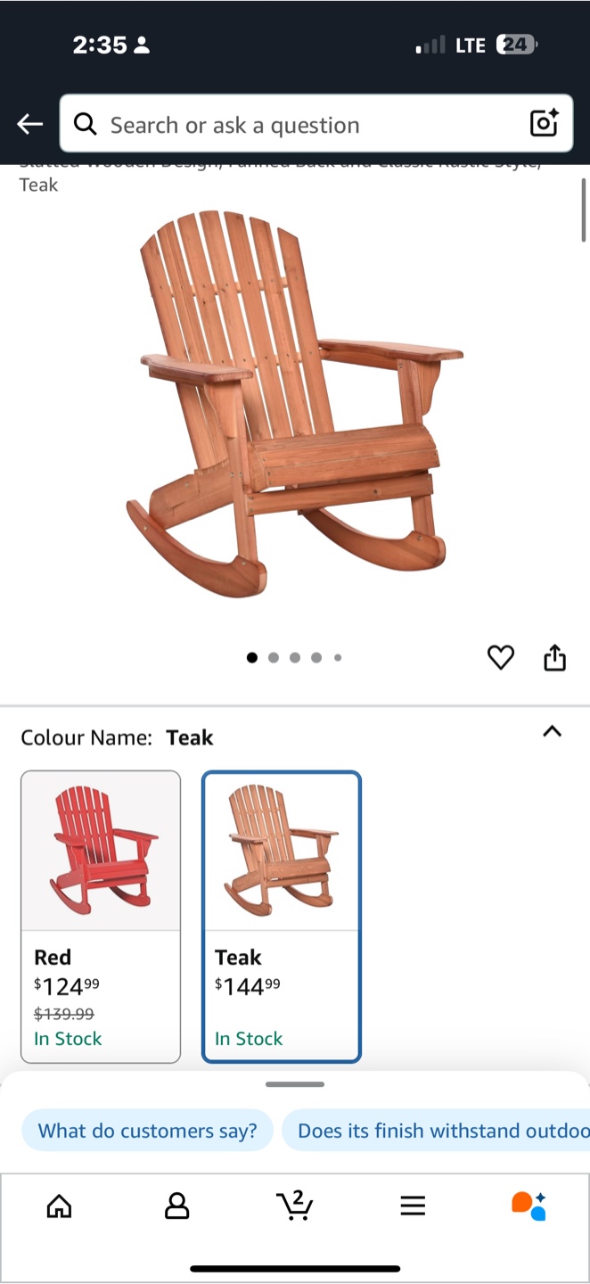 Wooden Rocking Chairs- Teak Finish with 2 sets - photo 4