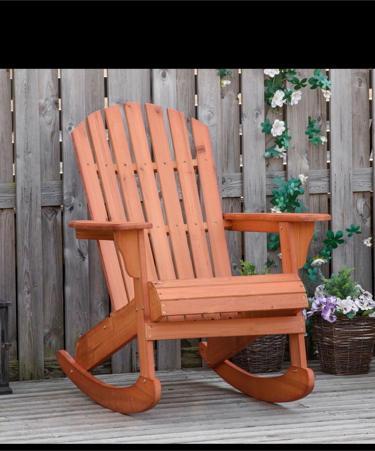 Wooden Rocking Chairs- Teak Finish with 2 sets