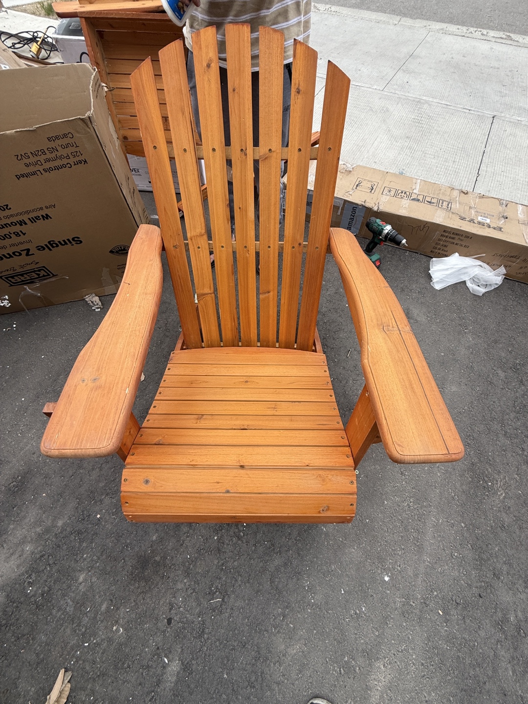 Wooden Rocking Chairs- Teak Finish with 2 sets - photo 2