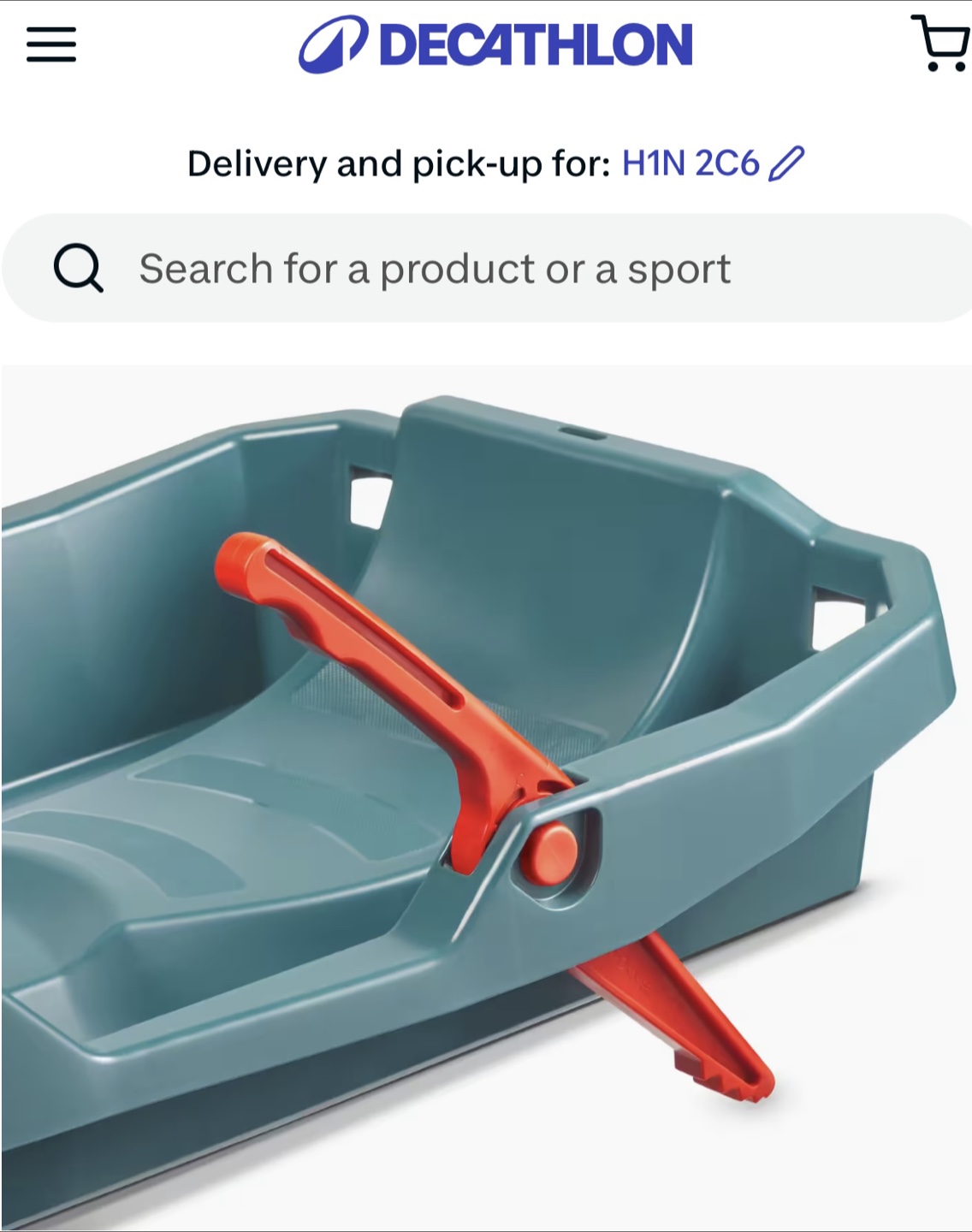 Décathlon Kid’s Snow Sled with Brakes