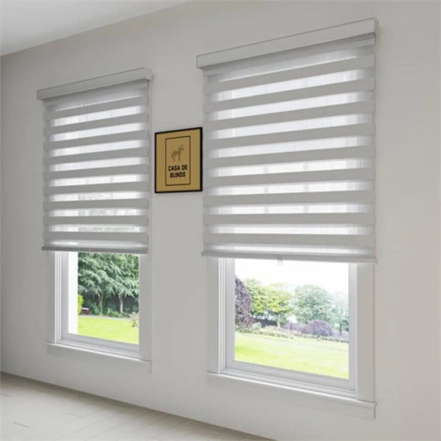 Zebra Dual Layer Roller Shades (2 pcs) 42"*72” thumbnail