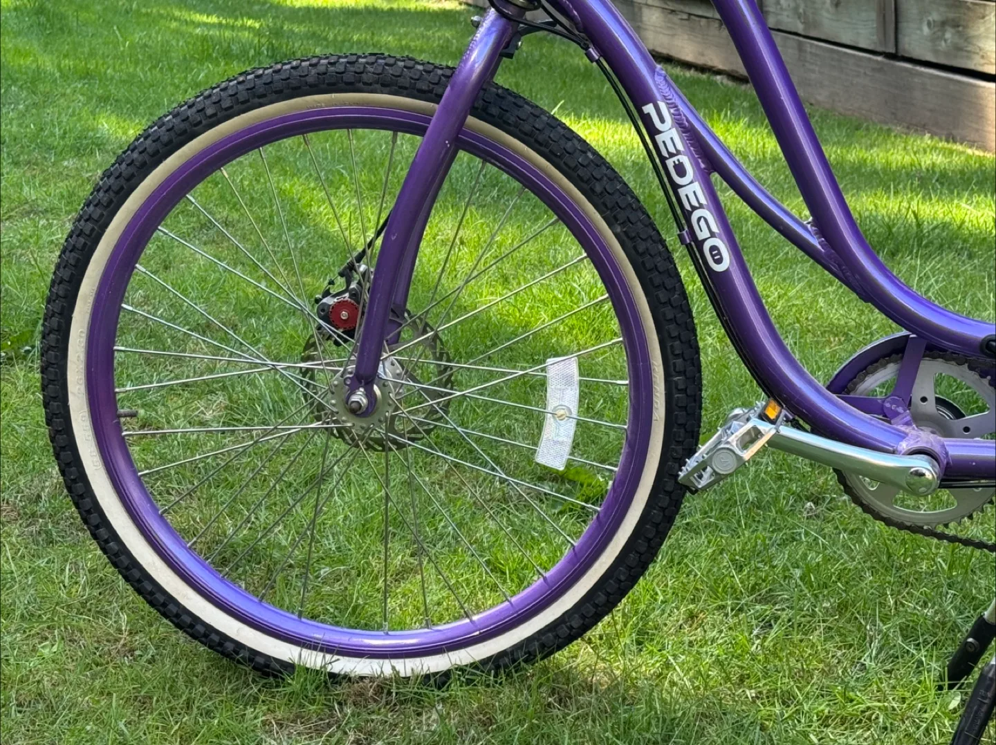 Purple Pedego Electric Bicycle image indicator(4)