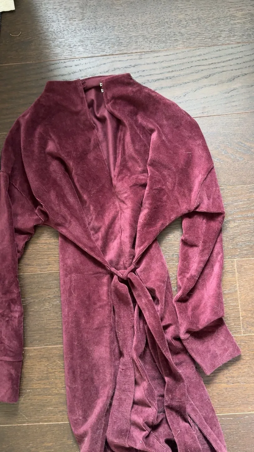 Dynamite Burgundy Corduroy Mini Dress image indicator(2)