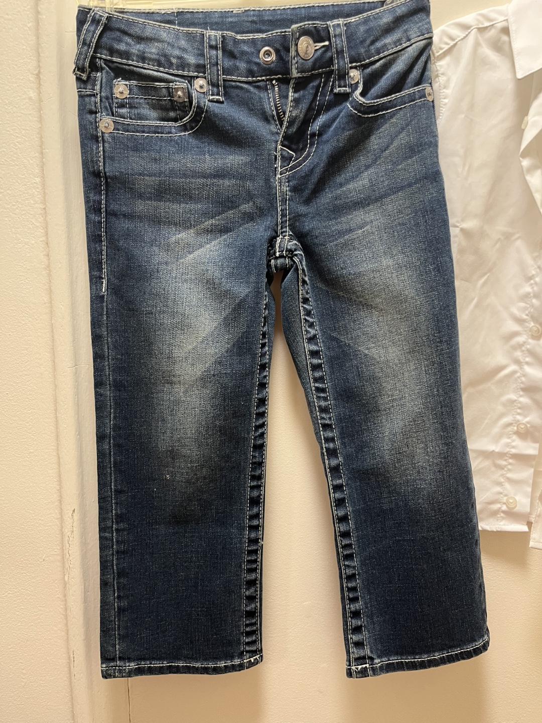 Boys' White Dress Shirt and Jeans Outfit - photo 3