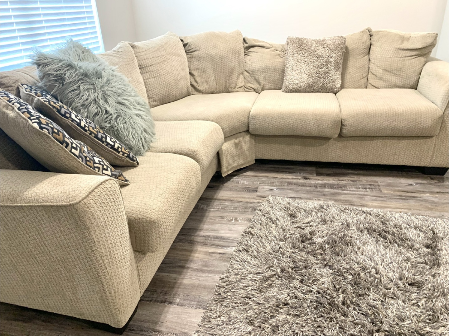 Beige Sectional Sofa