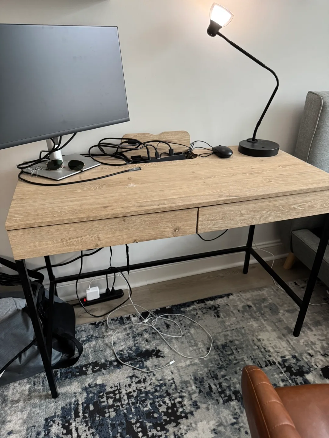 Computer Desk with Two Drawers thumbnail