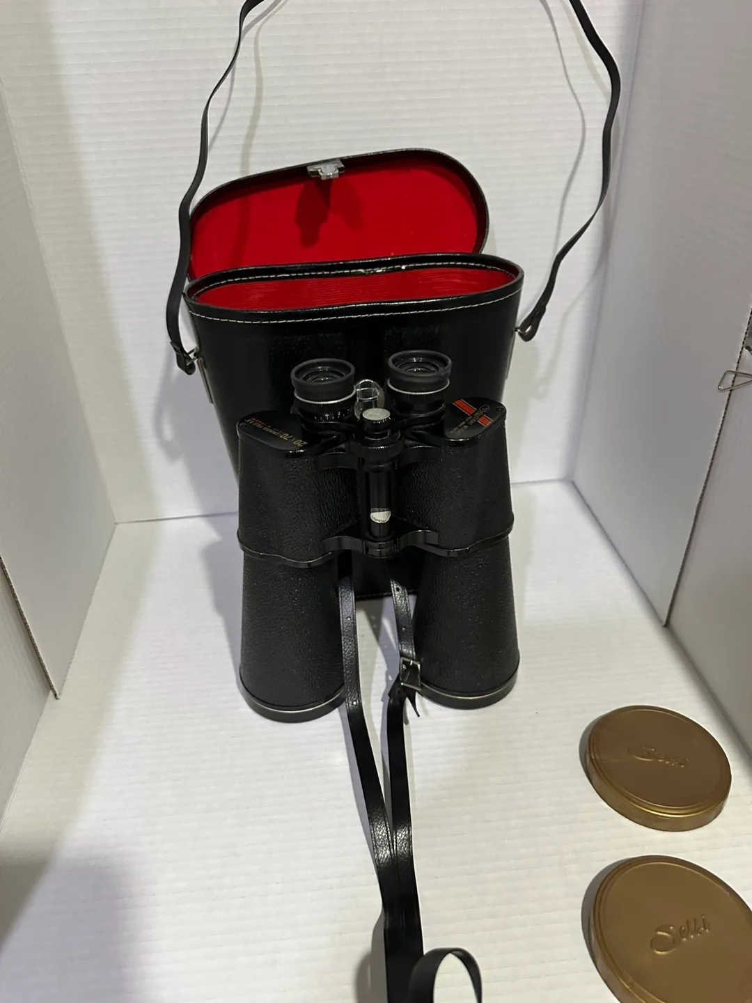 Vintage Selsi 20x70 Binoculars with Case image indicator(5)