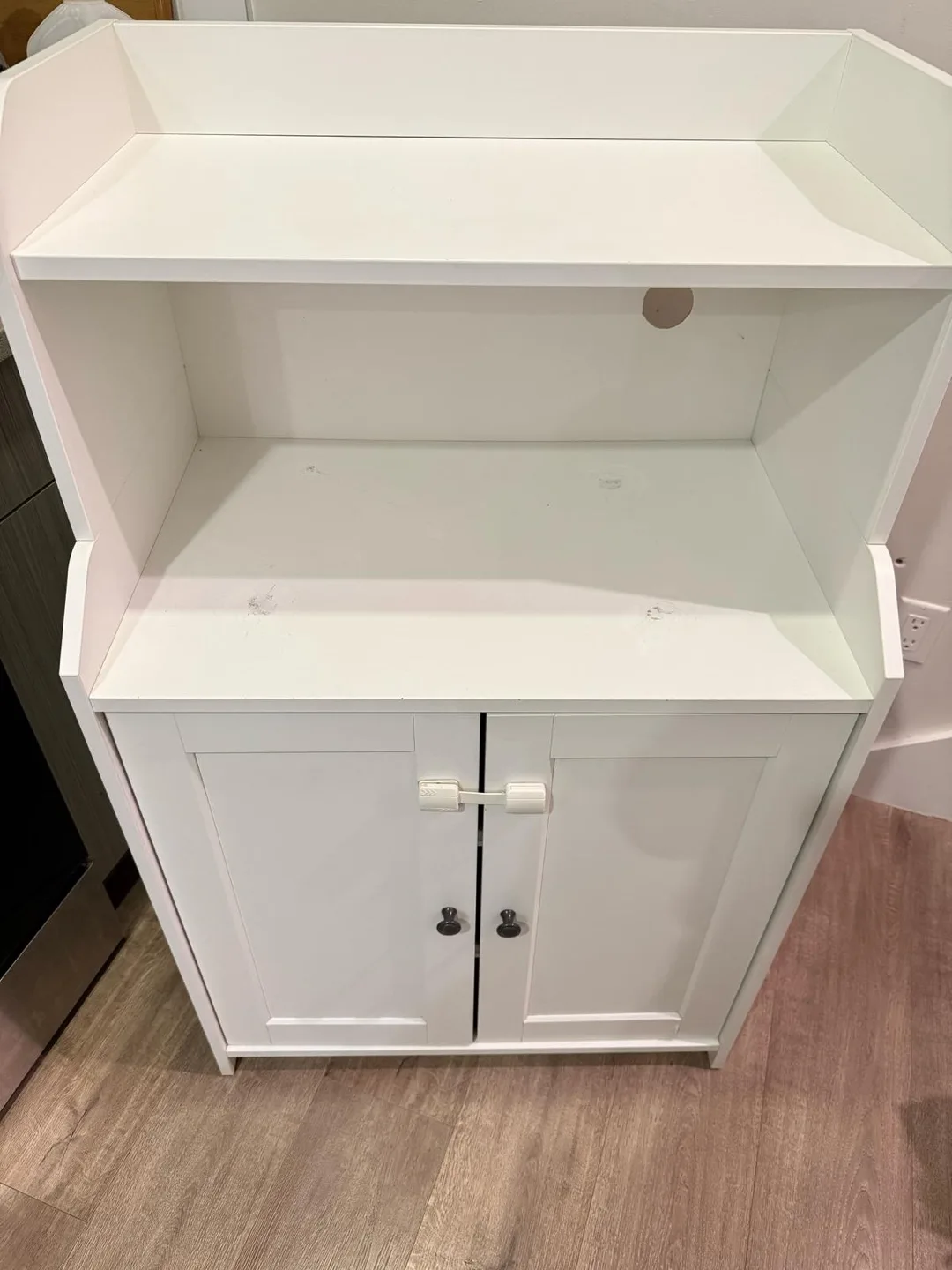 IKEA HAUGA White Cabinet with 2 Doors image indicator(3)