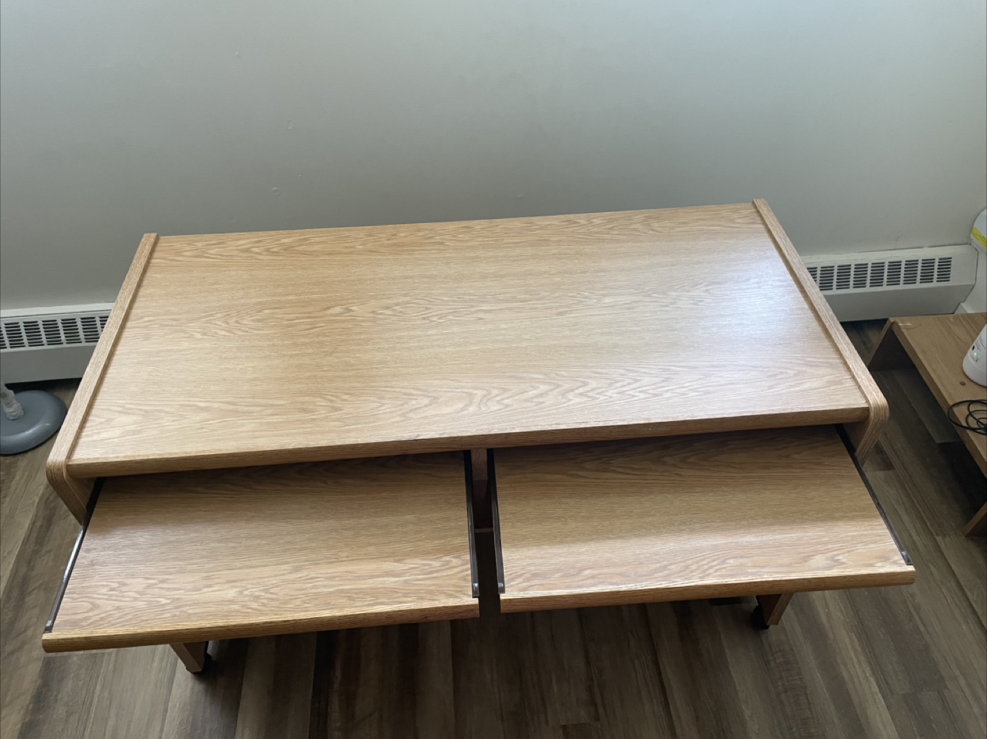 #freecycle Wooden Computer Desk with Keyboard Tray