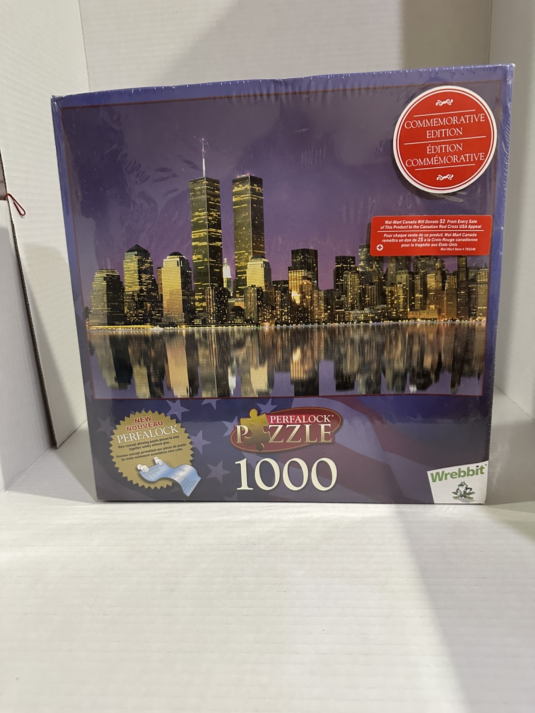 Wrebbit 1000-Piece Commemorative New York Skyline Puzzle