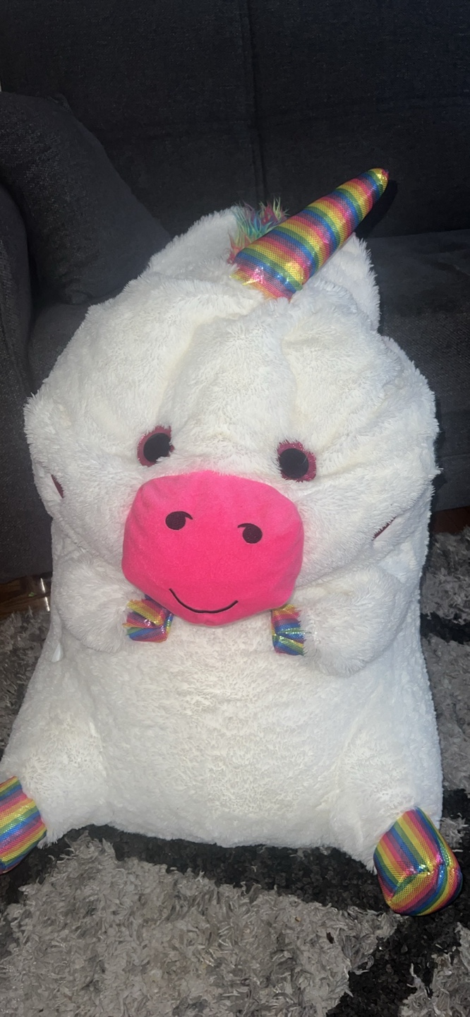 Large Plush Unicorn Pillow