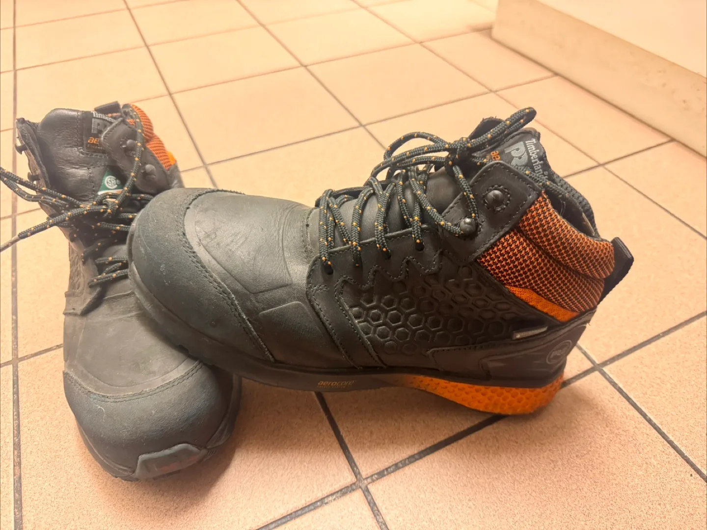 Timberland PRO Men's Black and Orange Work Boots thumbnail