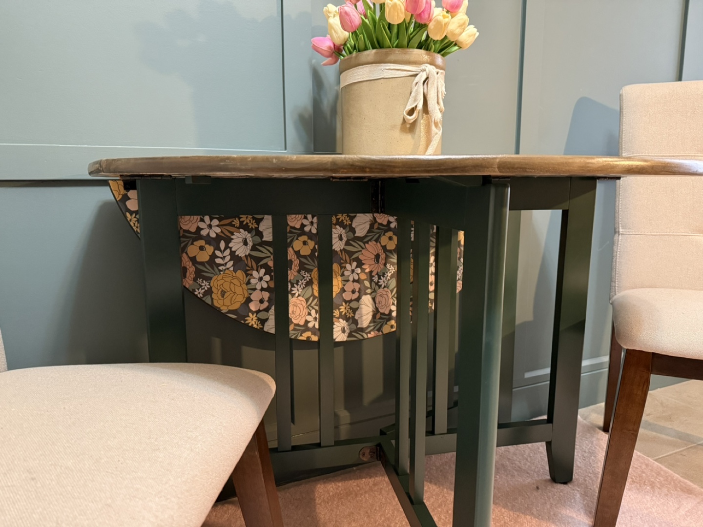 Refinished 42” Drop-Leaf Dining Table - photo 4