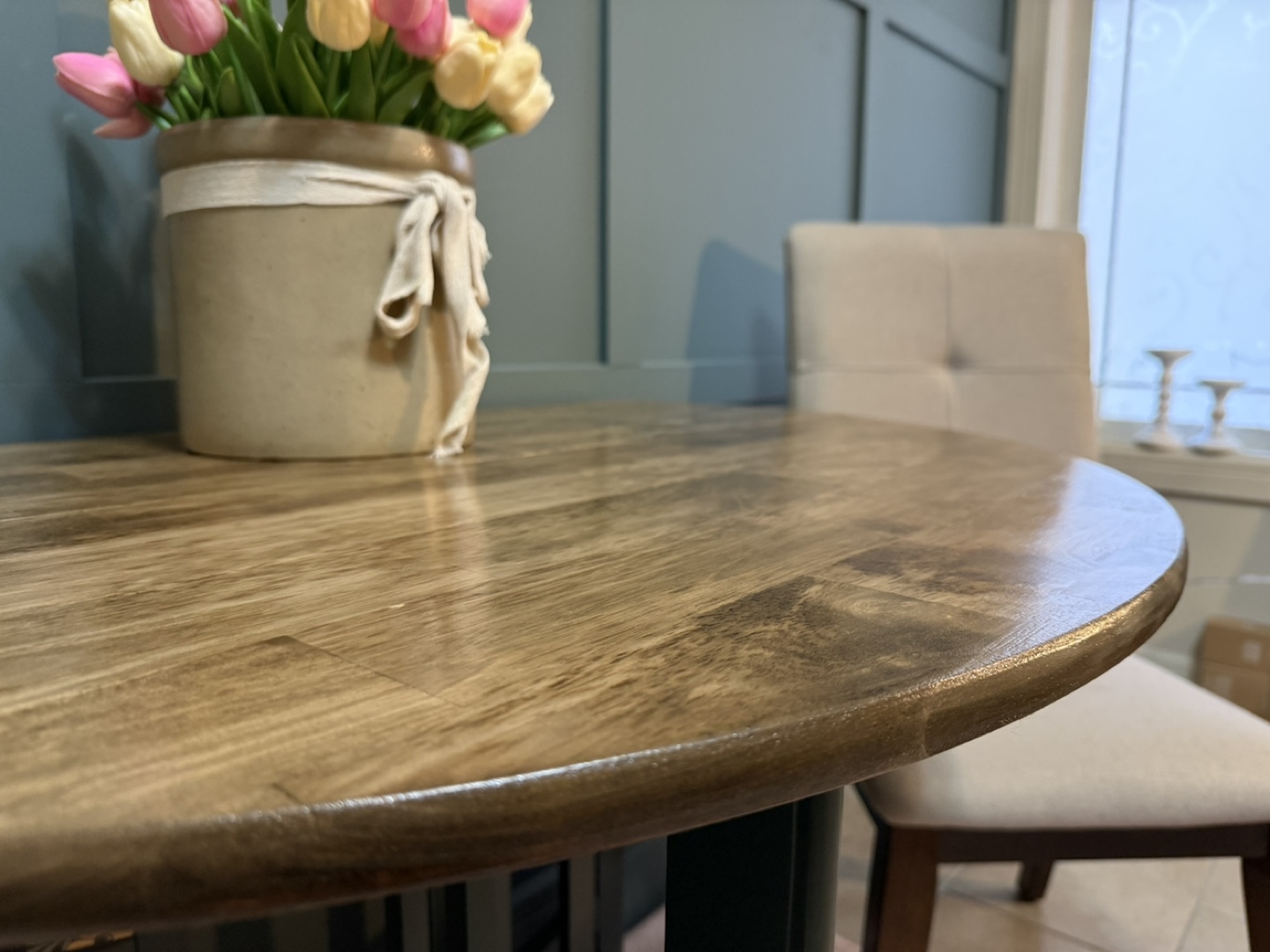 Refinished 42” Drop-Leaf Dining Table - photo 2