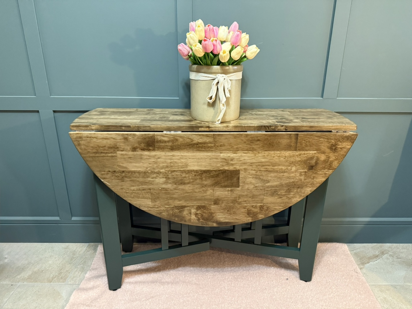 Refinished 42” Drop-Leaf Dining Table