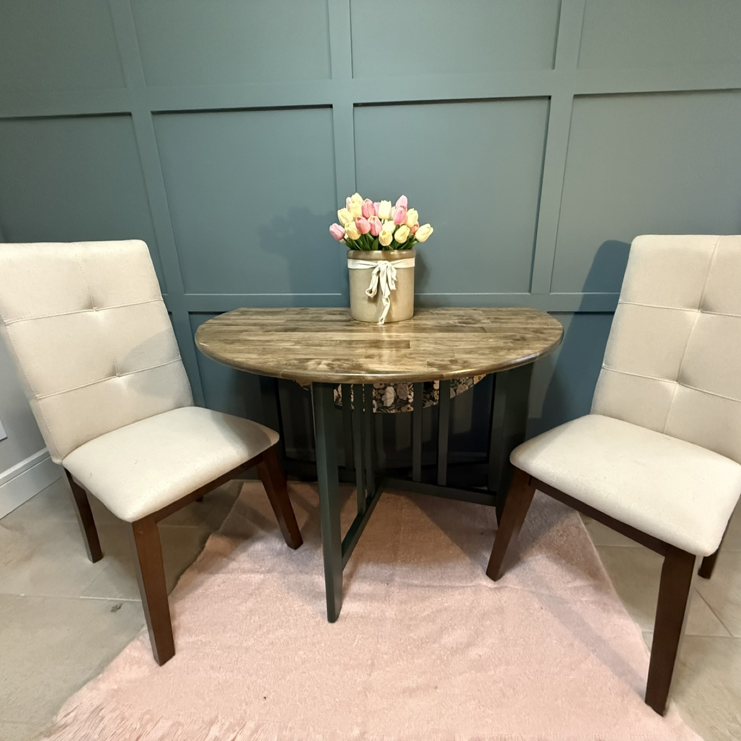 Refinished 42” Drop-Leaf Dining Table - photo 3