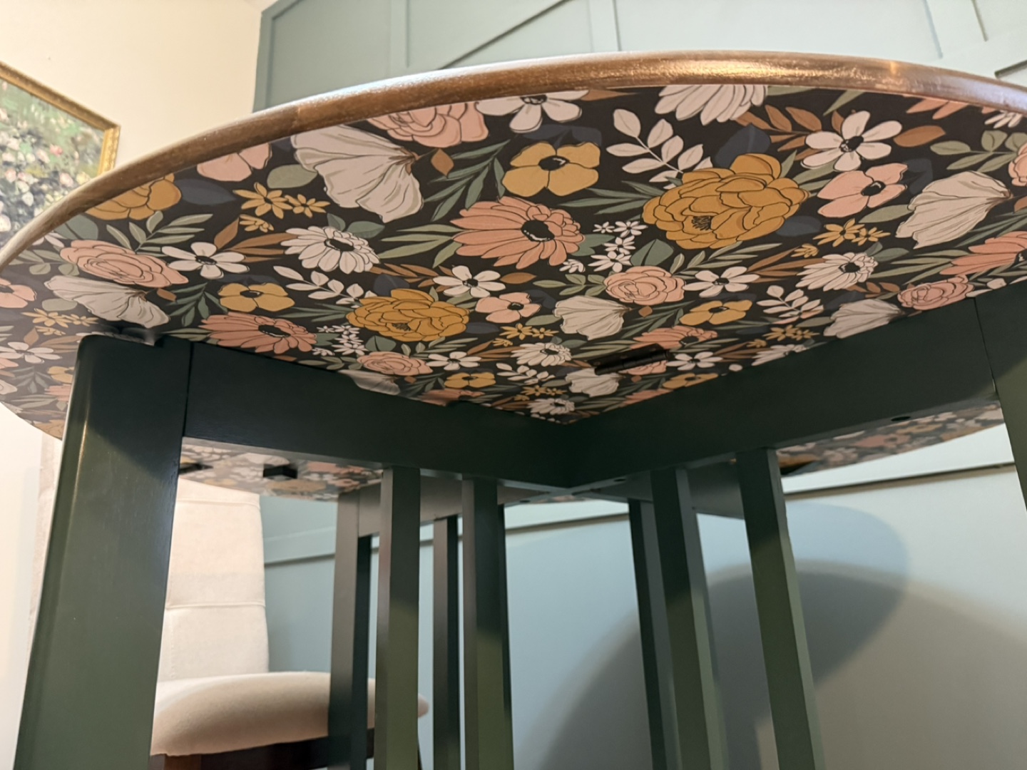 Refinished 42” Drop-Leaf Dining Table - photo 5