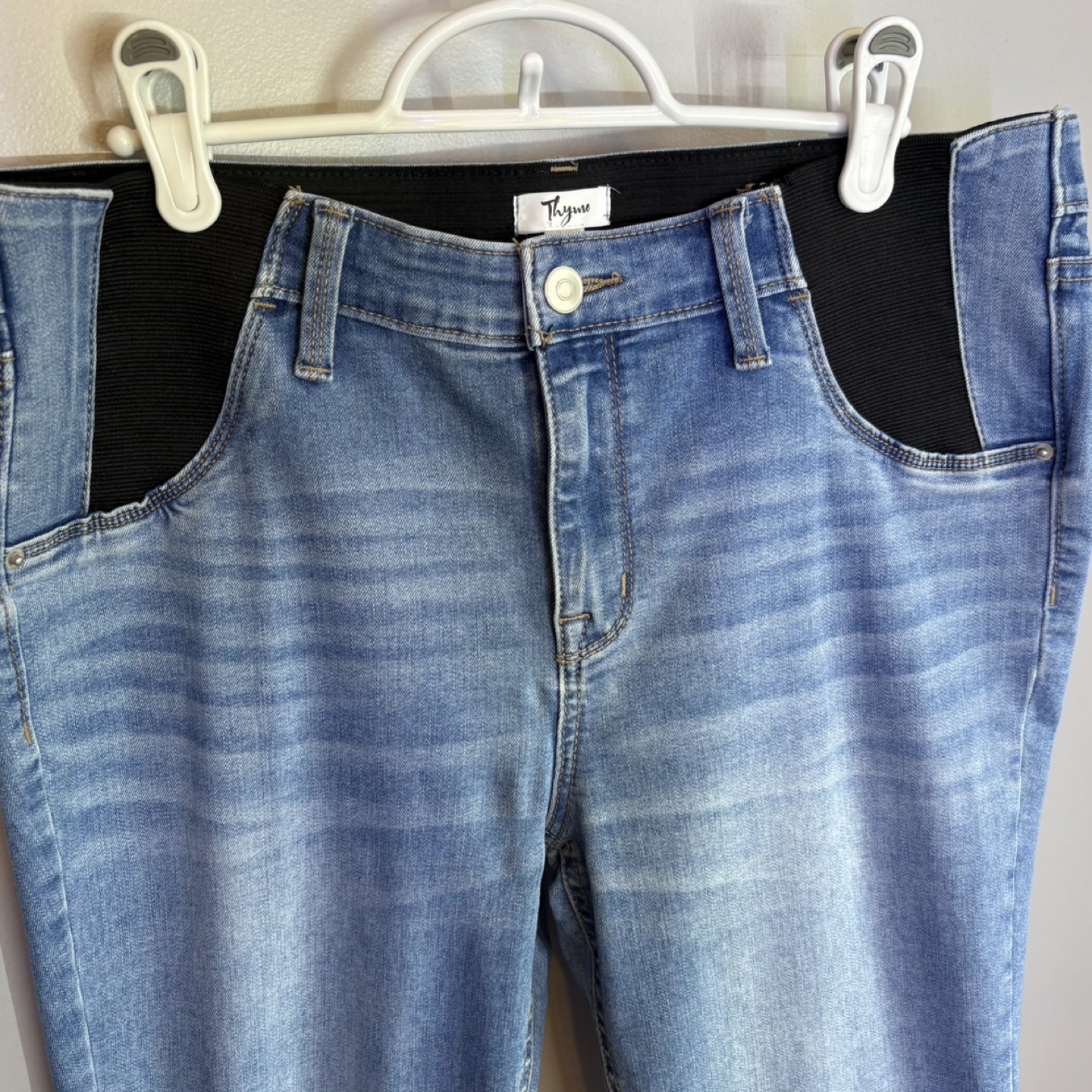 Thyme Maternity Low Rise Below the Bump Skinny Jeans - photo 2