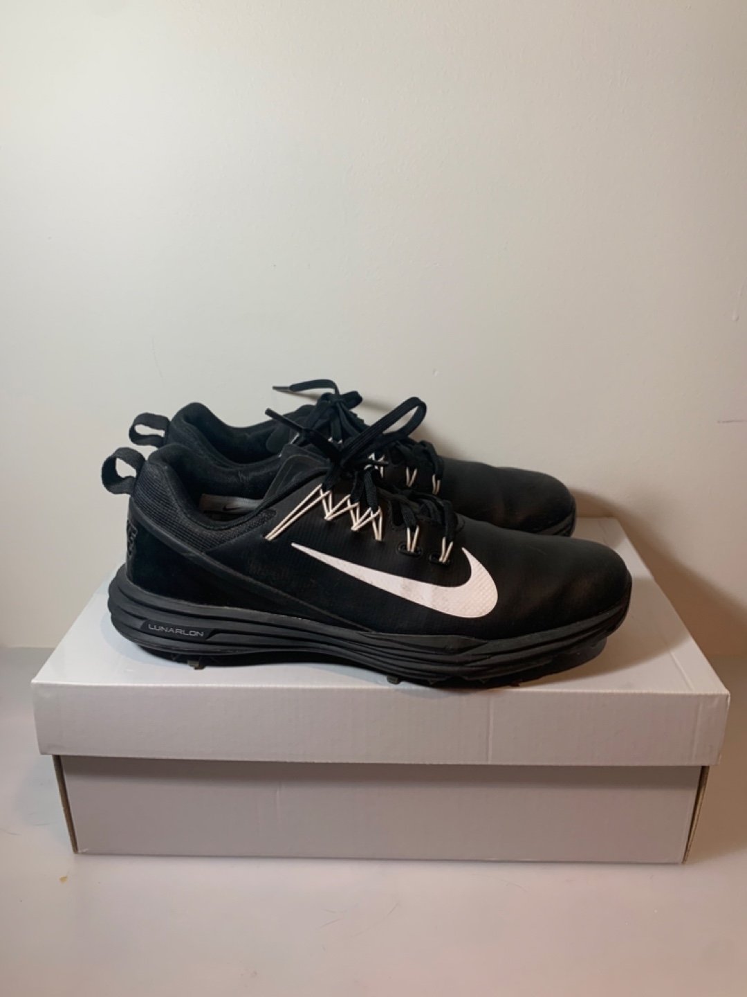 Mens GOLF Lunar Command 2 Boa Spiked Golf Shoe - BLK - photo 5