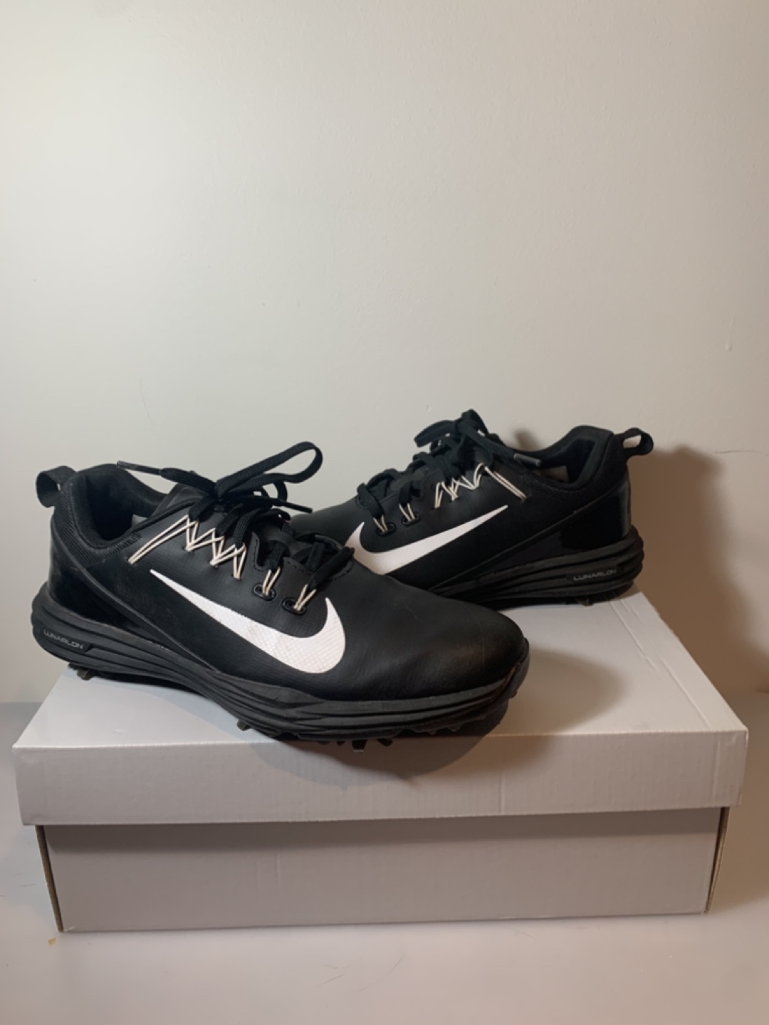 Mens GOLF Lunar Command 2 Boa Spiked Golf Shoe - BLK