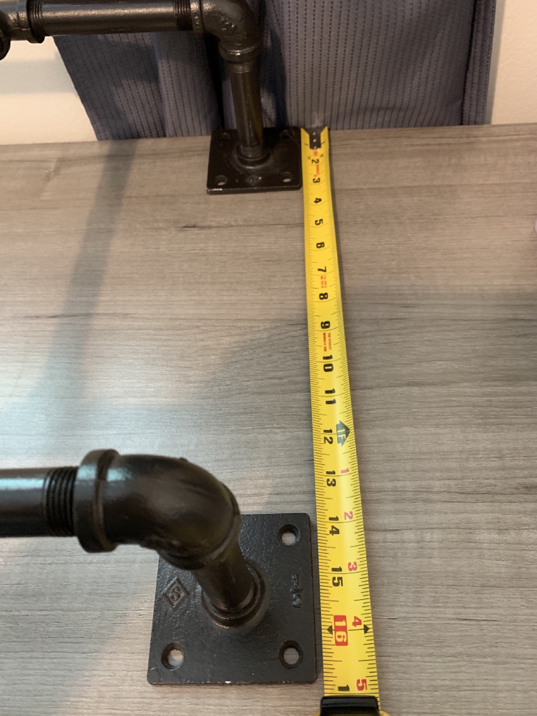 Black Industrial Pipe Towel Rack - photo 5